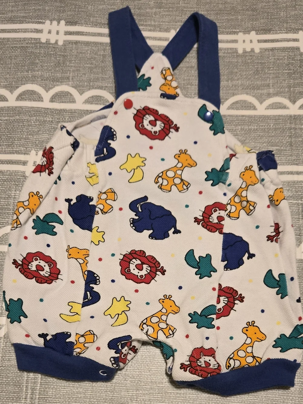 Vintage Rumble Tumble 3pc Baby Animal Overall Set 3-6M